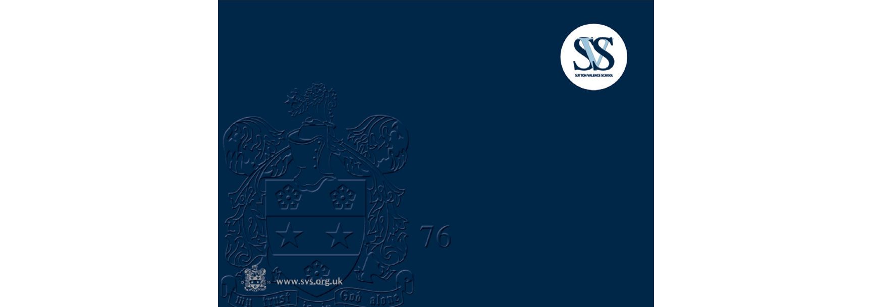 Sutton Valence School Prospectus Cover Embossed – independent school branding – CHP Design