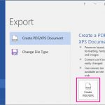 Export document from Word as a branded pdf